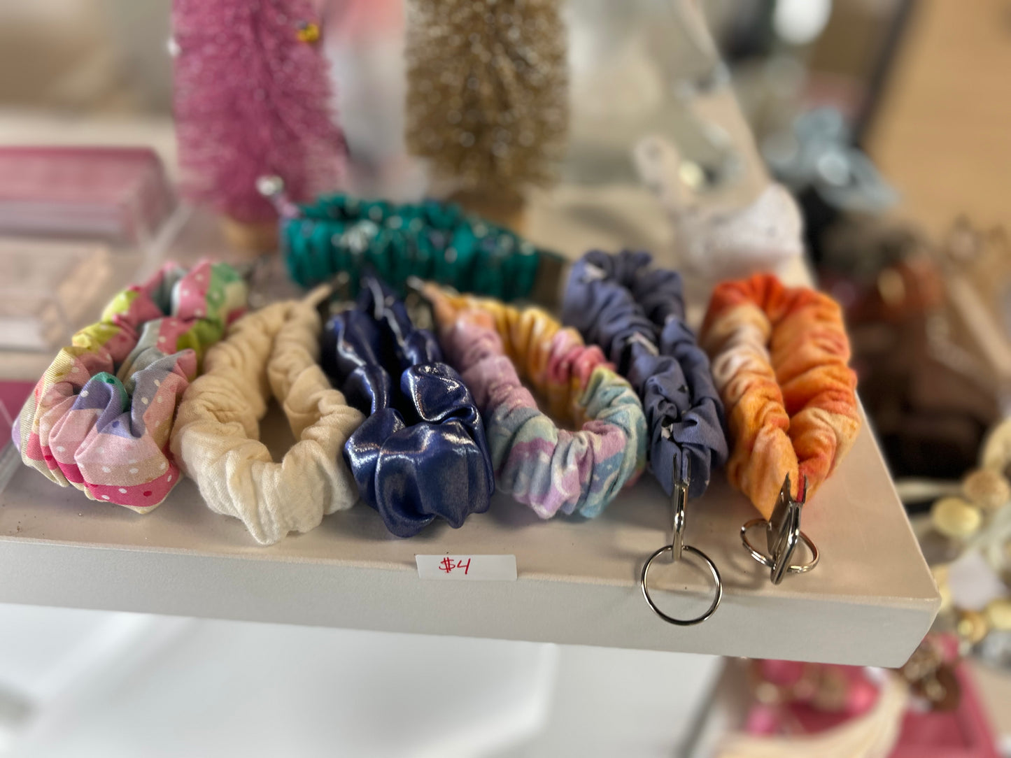 Scrunchie keychains