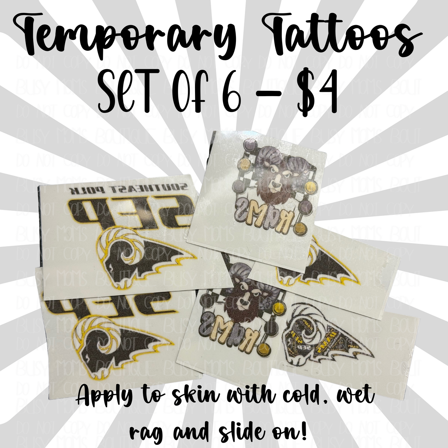 Temporary tattoos
