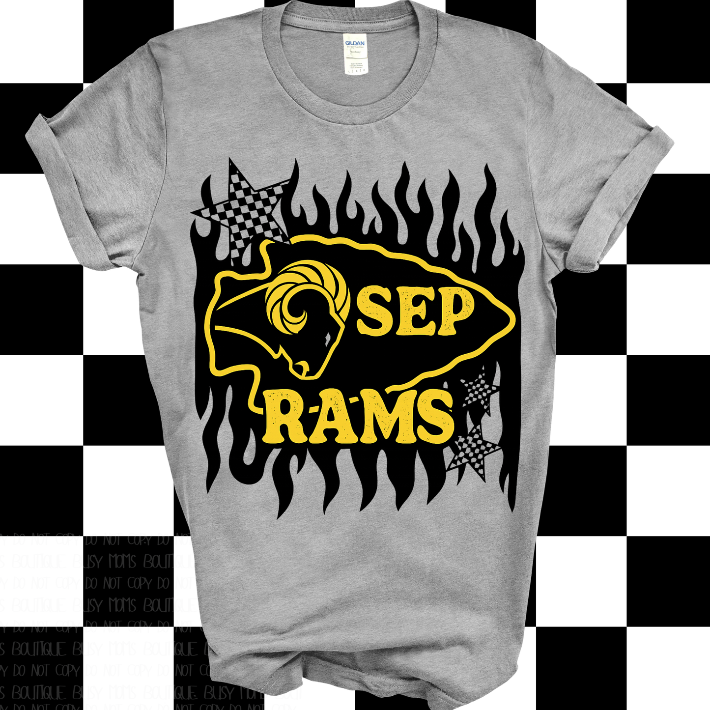 RAMS flames